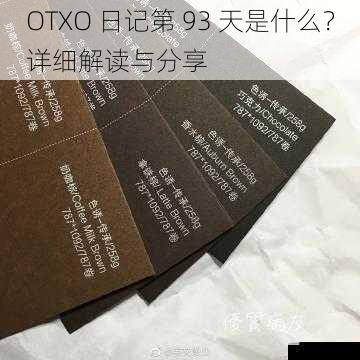 OTXO 日记第 93 天是什么？详细解读与分享