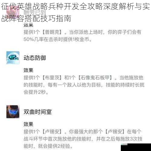 征伐英雄战略兵种开发全攻略深度解析与实战阵容搭配技巧指南