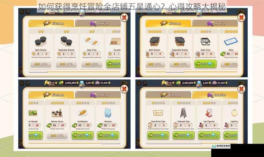 如何获得烹饪冒险全店铺五星通心?心得攻略大揭秘
