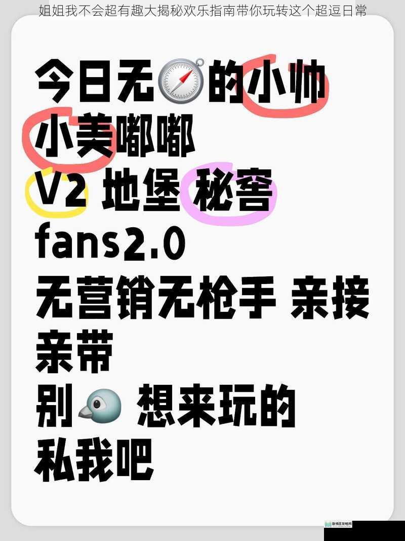 姐姐我不会超有趣大揭秘欢乐指南带你玩转这个超逗日常