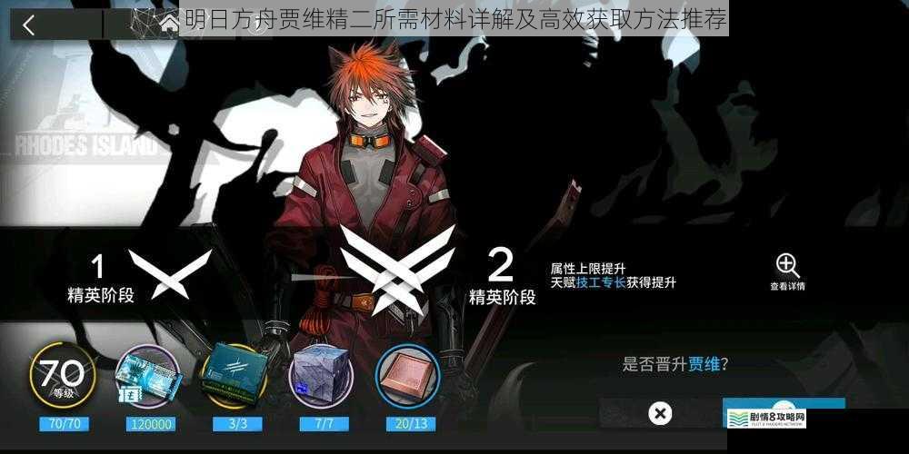 明日方舟贾维精二所需材料详解及高效获取方法推荐
