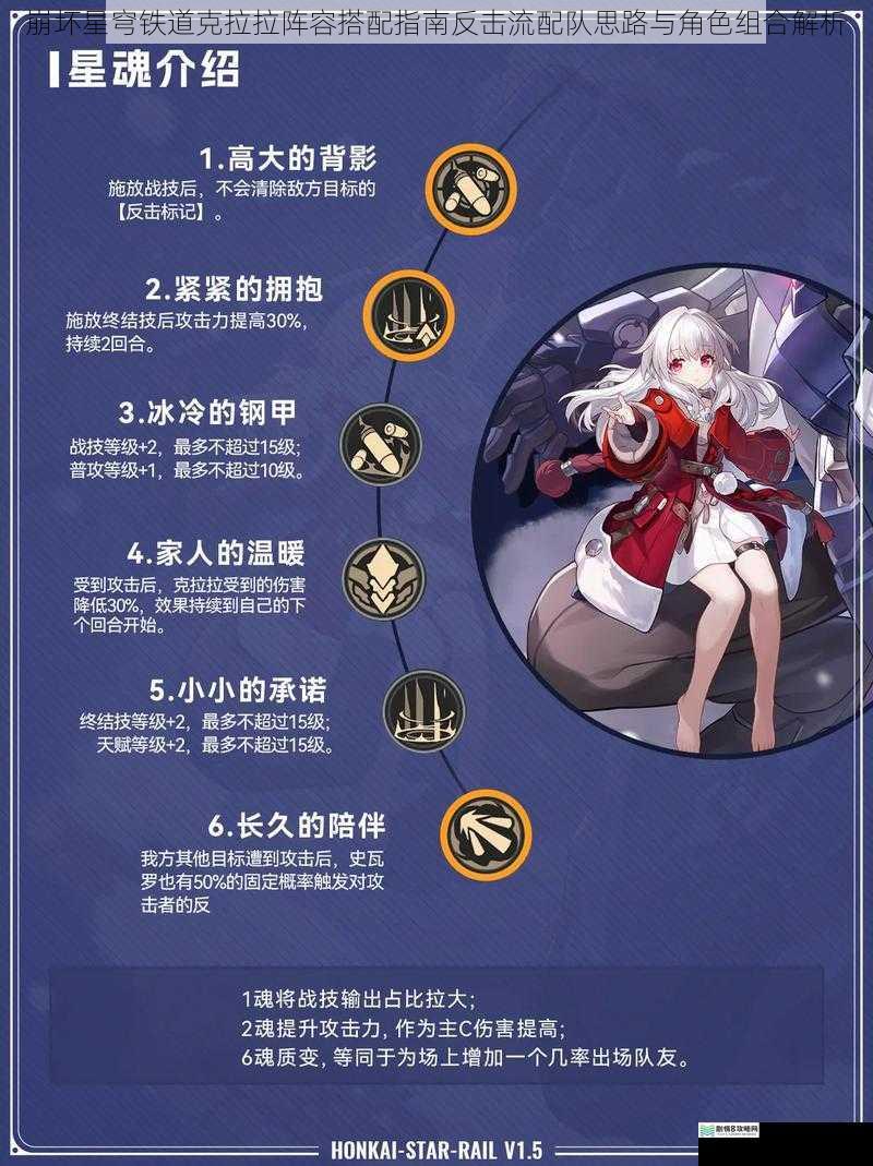 崩坏星穹铁道克拉拉阵容搭配指南反击流配队思路与角色组合解析