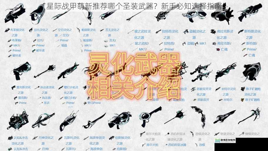 星际战甲萌新推荐哪个圣装武器？新手必知选择指南