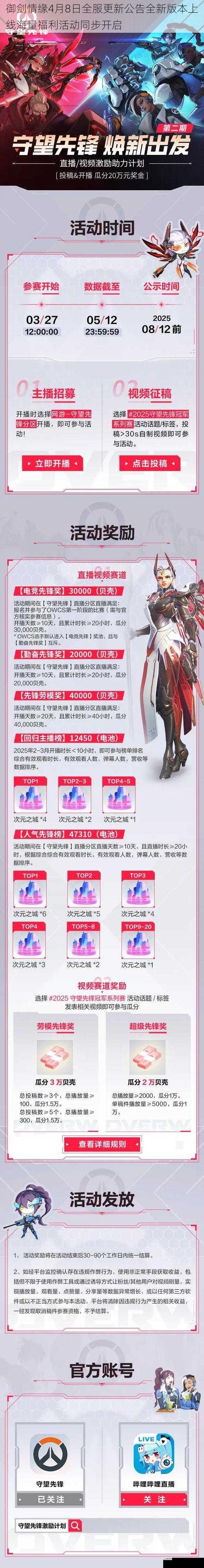 御剑情缘4月8日全服更新公告全新版本上线海量福利活动同步开启