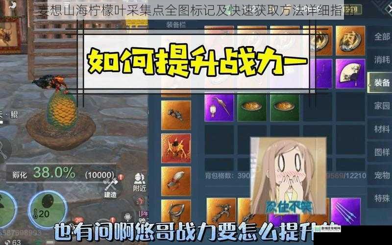 妄想山海柠檬叶采集点全图标记及快速获取方法详细指南