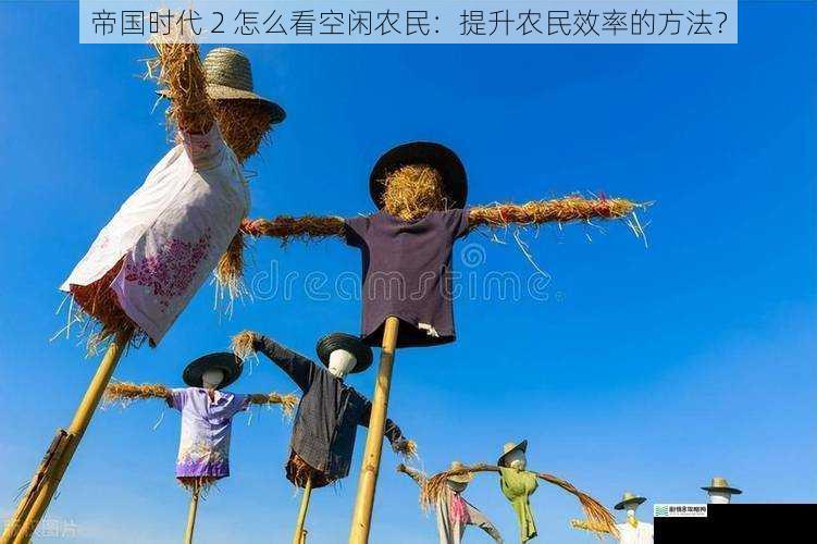 帝国时代 2 怎么看空闲农民：提升农民效率的方法？