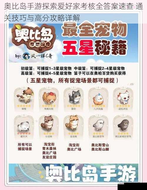 奥比岛手游探索爱好家考核全答案速查 通关技巧与高分攻略详解