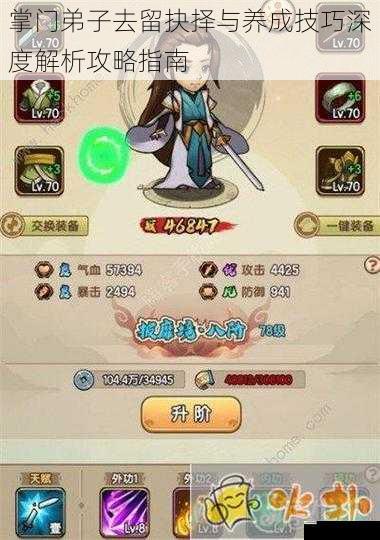 掌门弟子去留抉择与养成技巧深度解析攻略指南