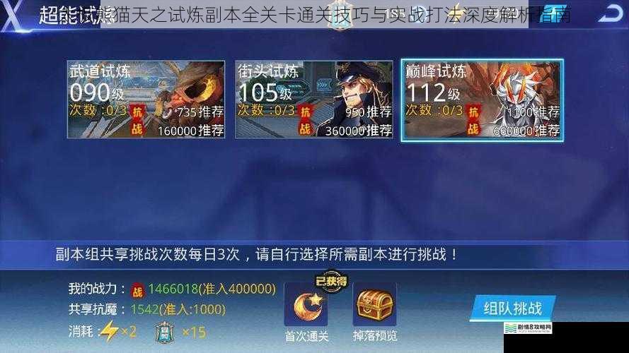 太极熊猫天之试炼副本全关卡通关技巧与实战打法深度解析指南