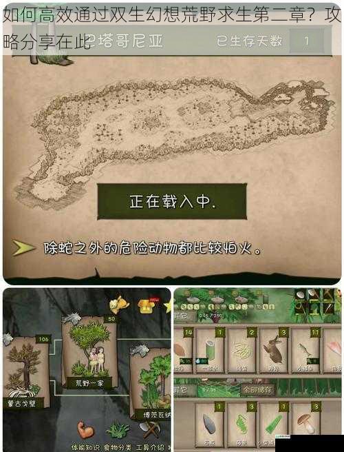 如何高效通过双生幻想荒野求生第二章？攻略分享在此